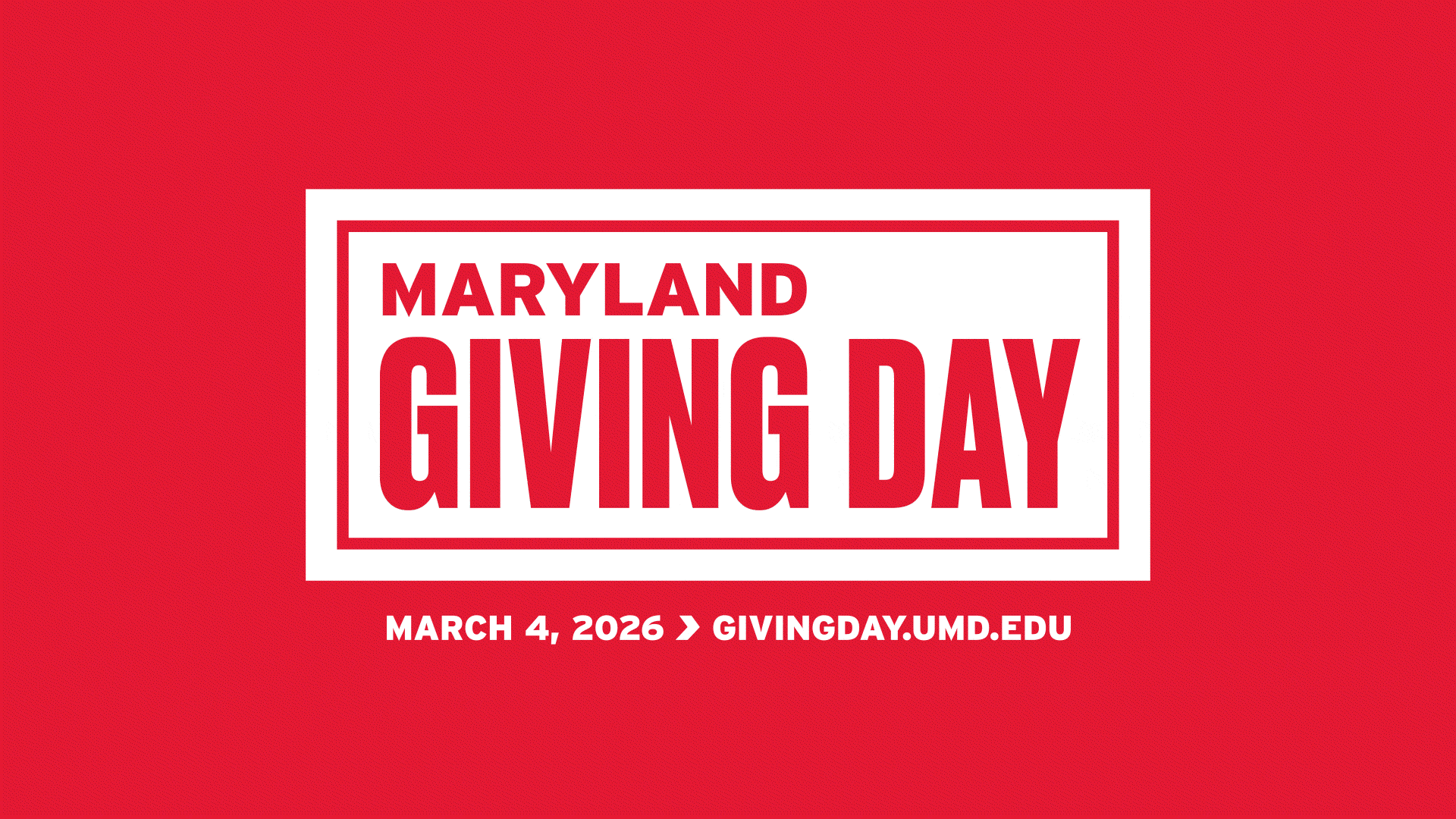 Giving Day University of Maryland March 4, 2026